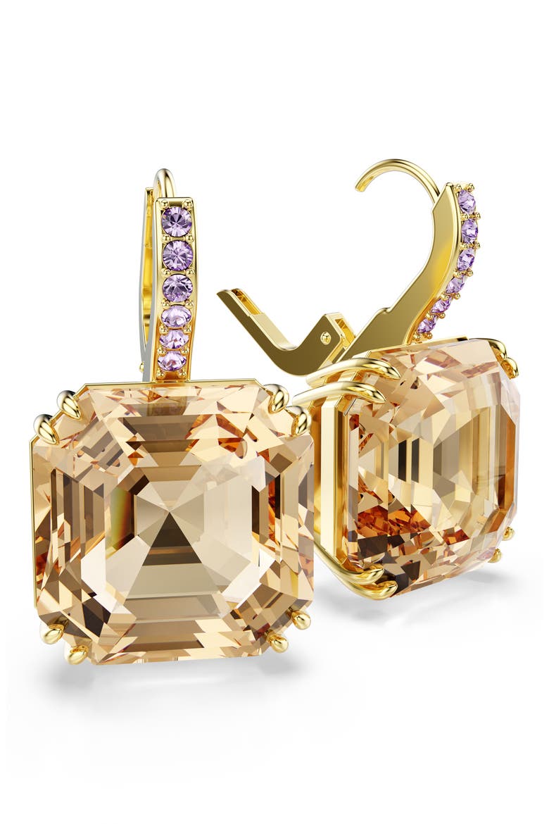 Millenia Square Drop Earrings, Alternate, color, GOLD/ MULTI