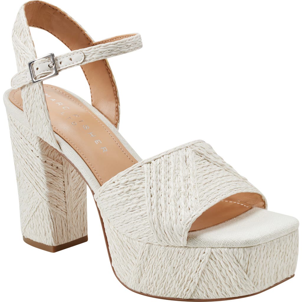 Marc Fisher Ltd Calyn 2 Platform Sandal In Ivory