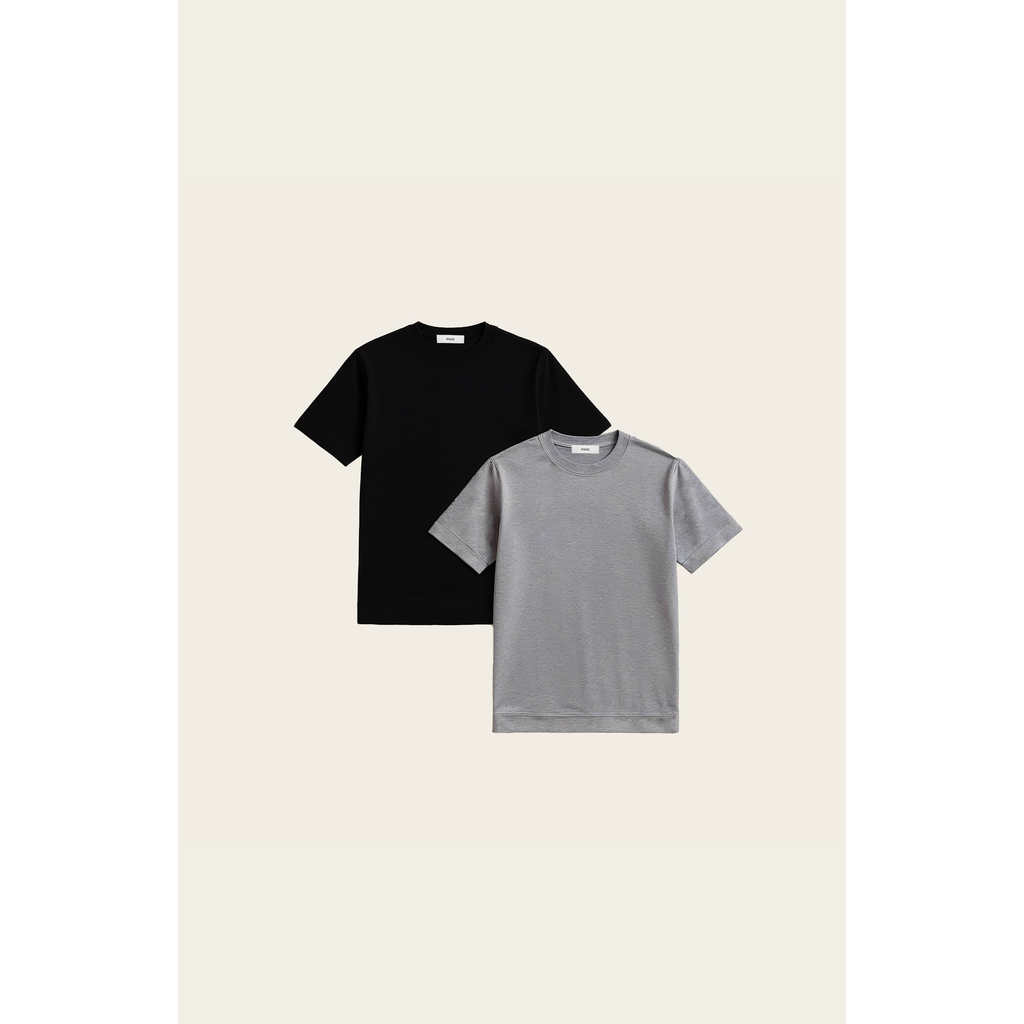 Italic Thomas Featherlight Cashmere Tee 2-pack In Multi