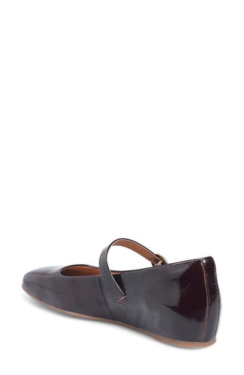 Söfft Palma Square Toe Mary Jane Flat In Burgundy