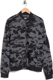 Under Armour Camo Print Mesh Bomber Jacket