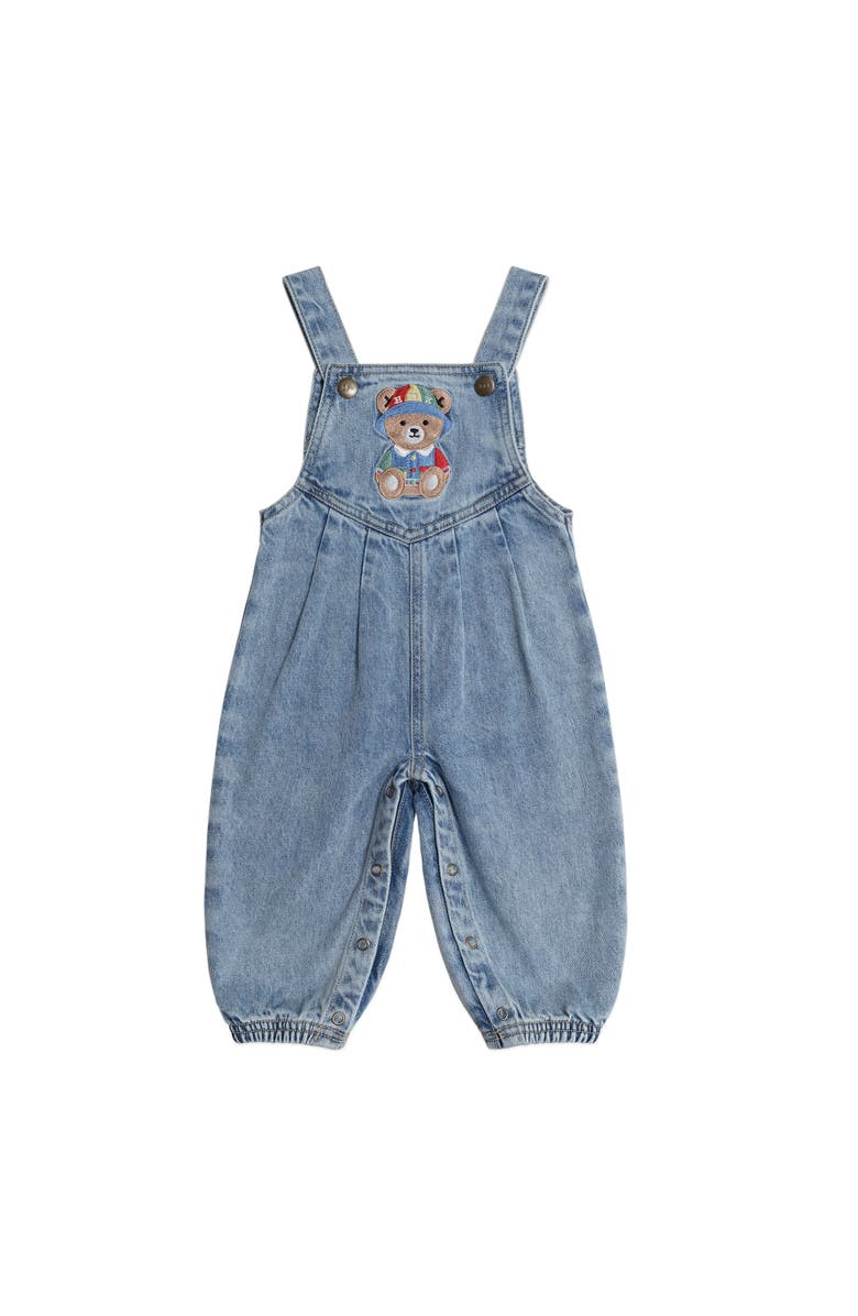 Huxbaby Dreamy Denim Huxbear Overalls, Main, color, Denim