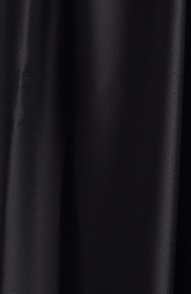 ST. JOHN Liquid Satin Skirt, Alternate, color, Black