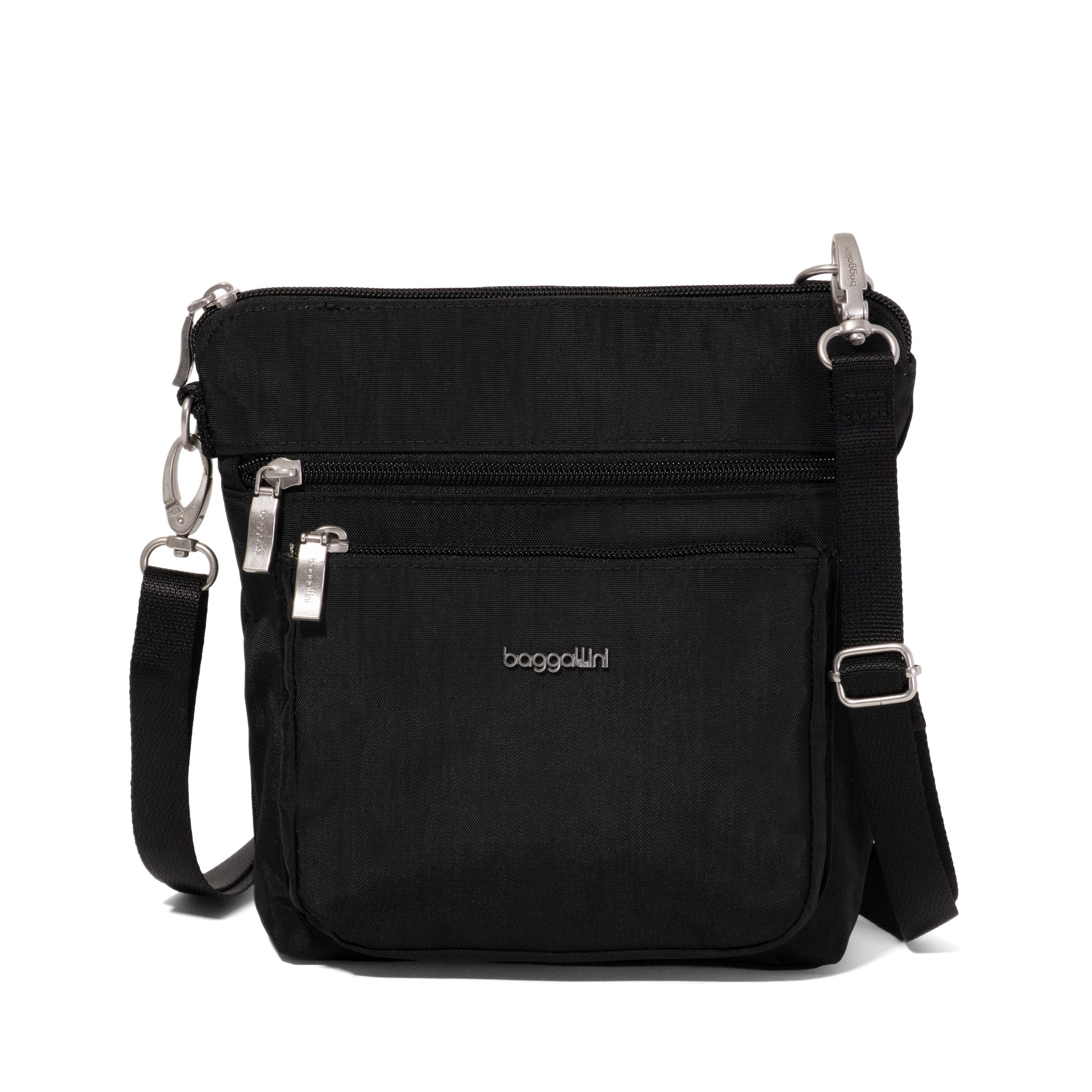 BAGGALLINI Modern Pocket Crossbody EMF Blocking Pocket, Main, color, Black
