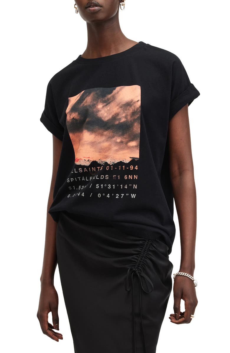 AllSaints Liberte Graphic T-Shirt, Main, color,