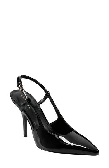 Marc Fisher Ltd Torry Slingback Pointed Toe Pump In Black