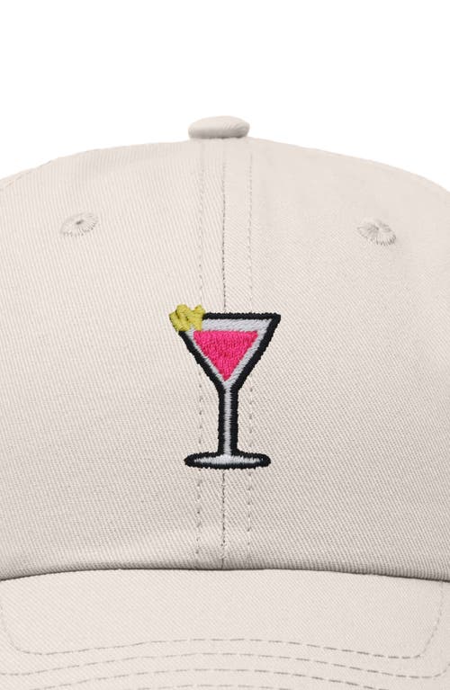 Dalix Cosmo Embroidered Casual Hat In Beige