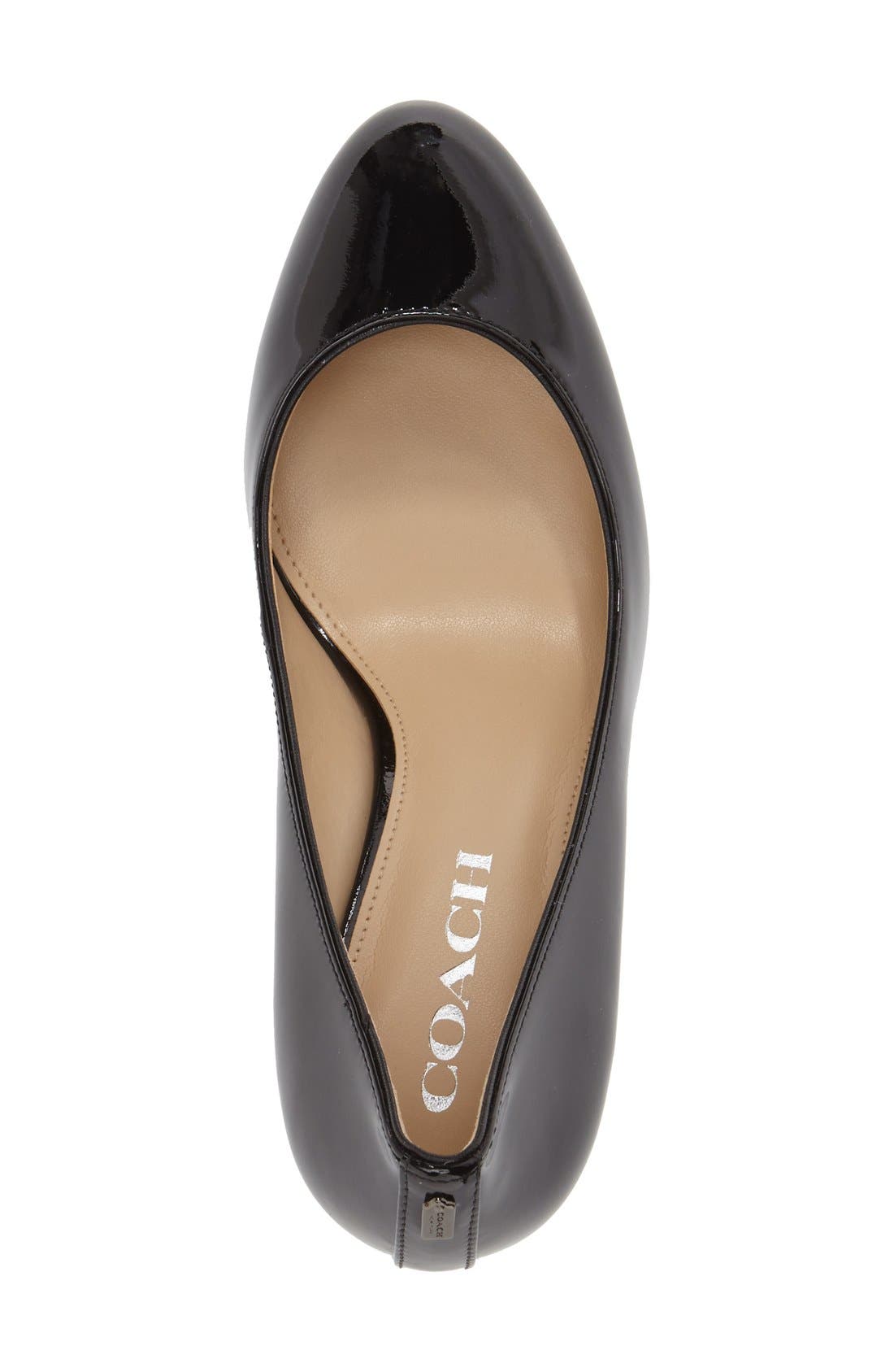 COACH 'Devon' Pump, Alternate, color, Black Patent Leather