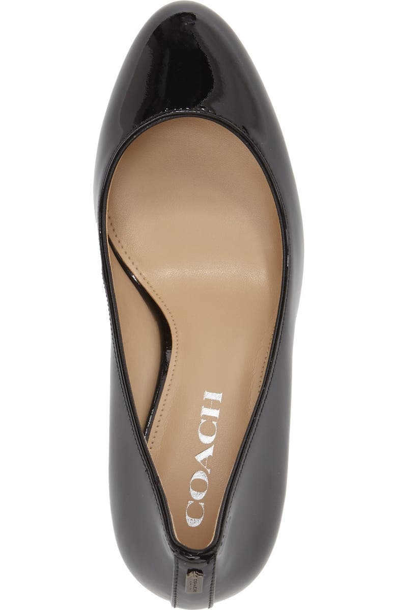 COACH 'Devon' Pump, Alternate, color, Black Patent Leather