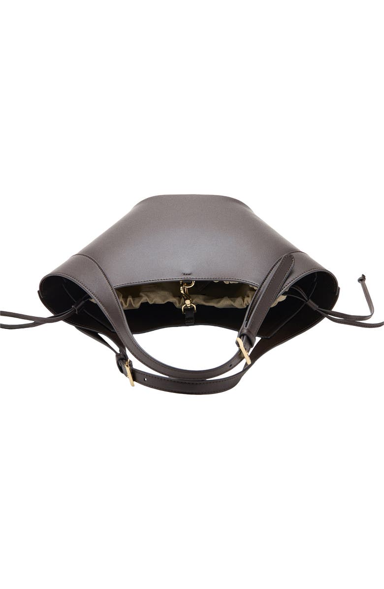 MANGO Faux Leather Bucket Bag, Alternate, color,