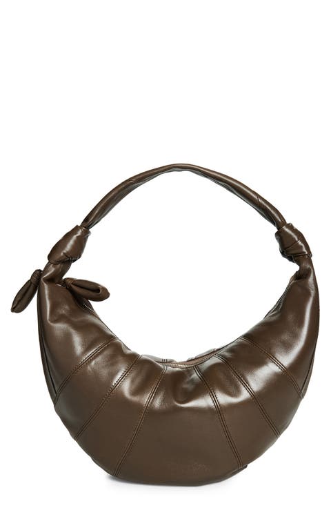 Fortune Croissant Leather Shoulder Bag