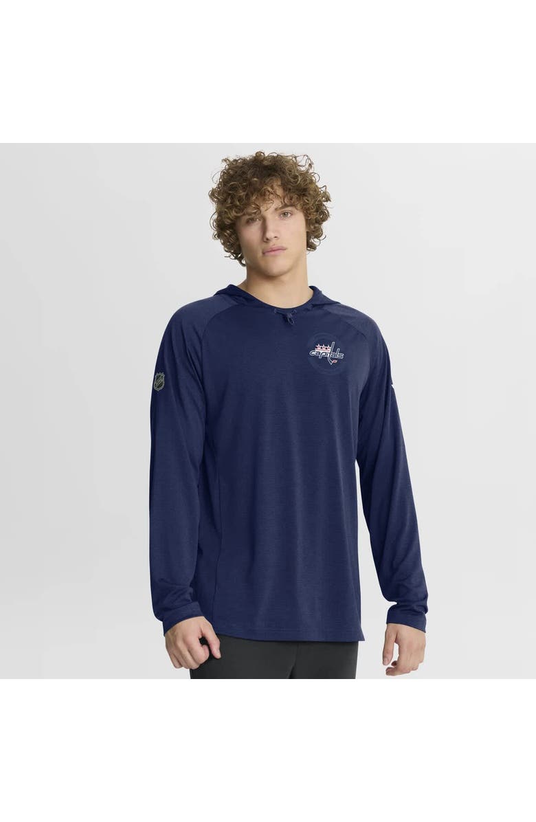 FANATICS Men
s Fanatics Navy Washington Capitals Authentic Pro Rink Raglan Hoodie, Main, color, Navy