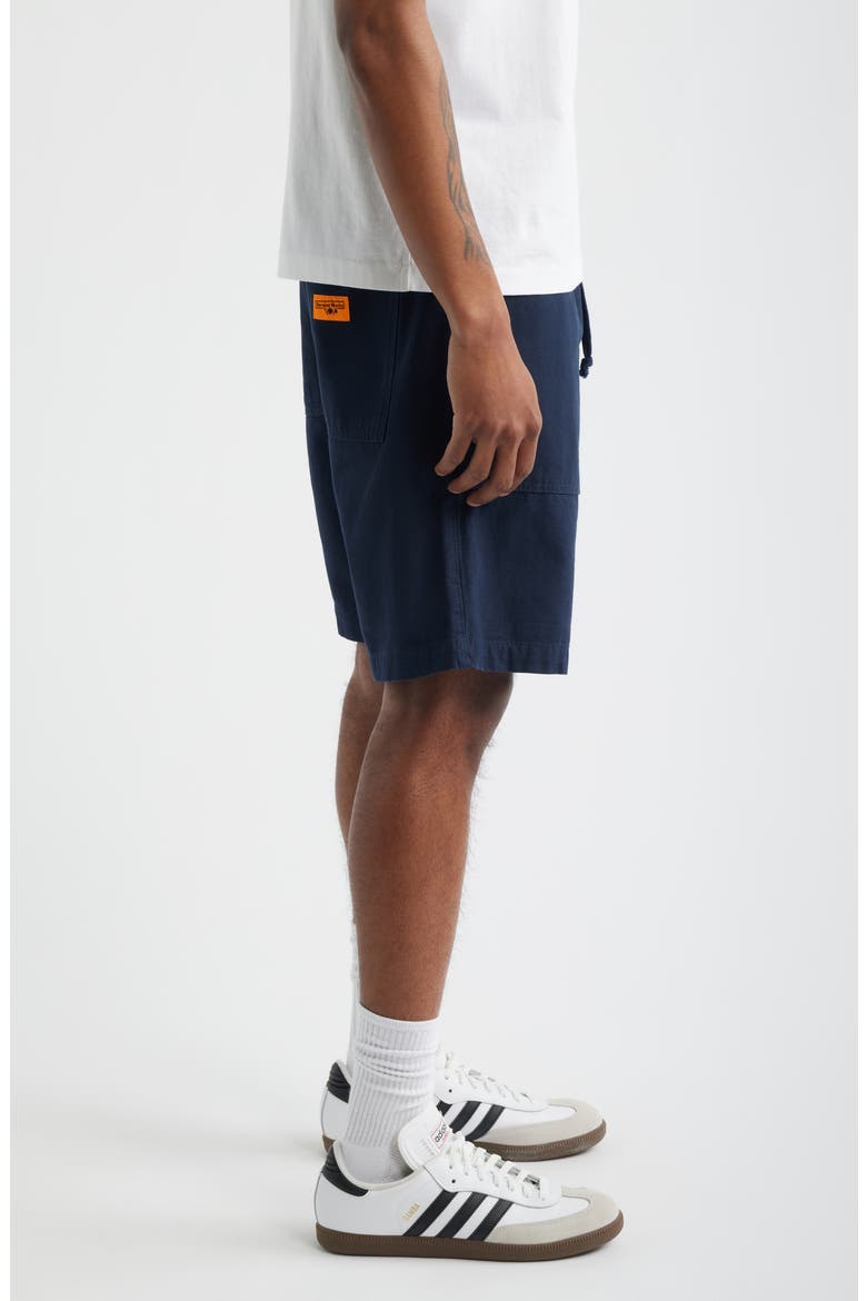 Classic Cotton Poplin Drawstring Chef Shorts, Alternate, color, DARK NAVY