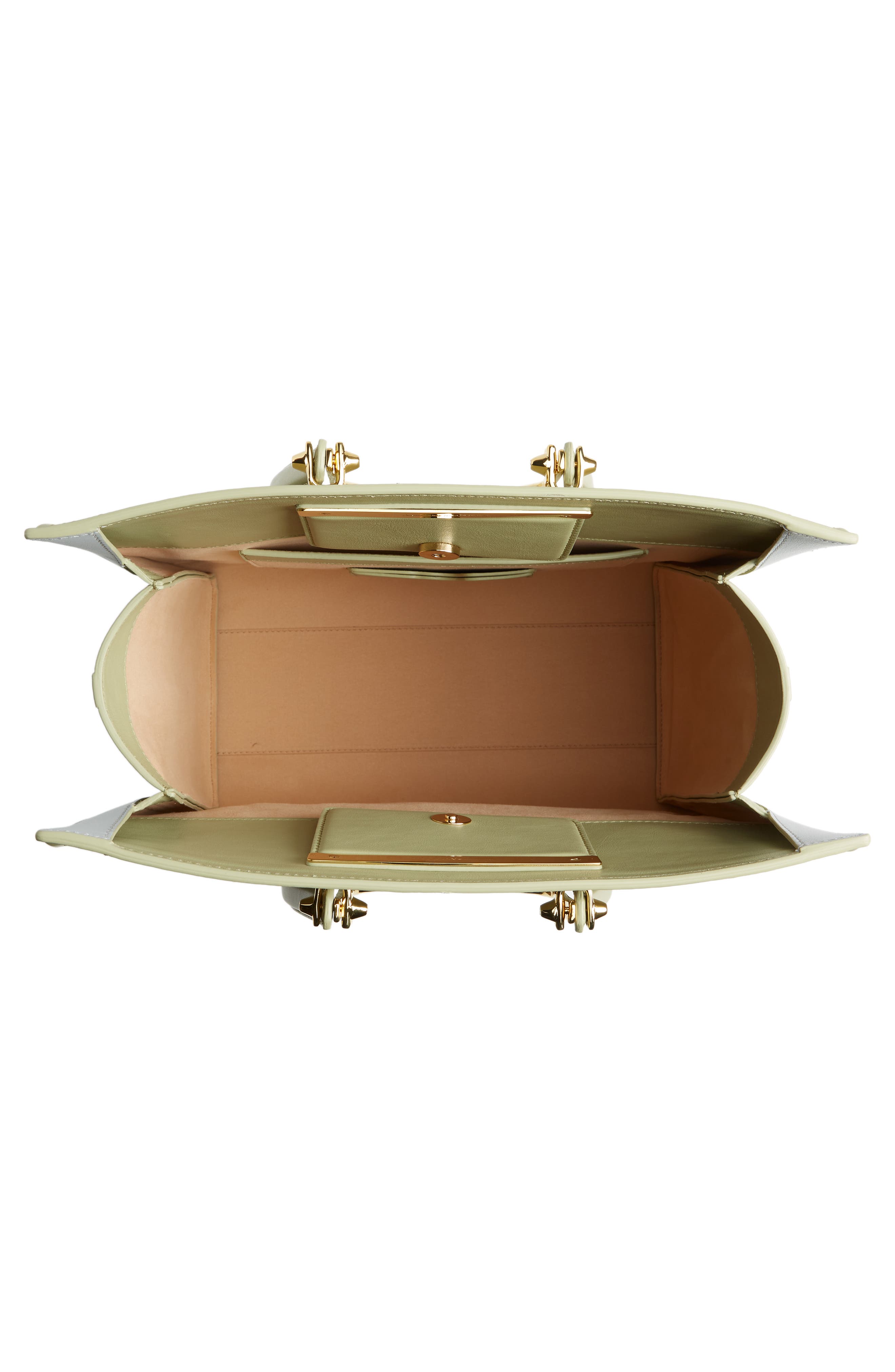 McQueen The Tall Story Leather Tote, Alternate, color, 