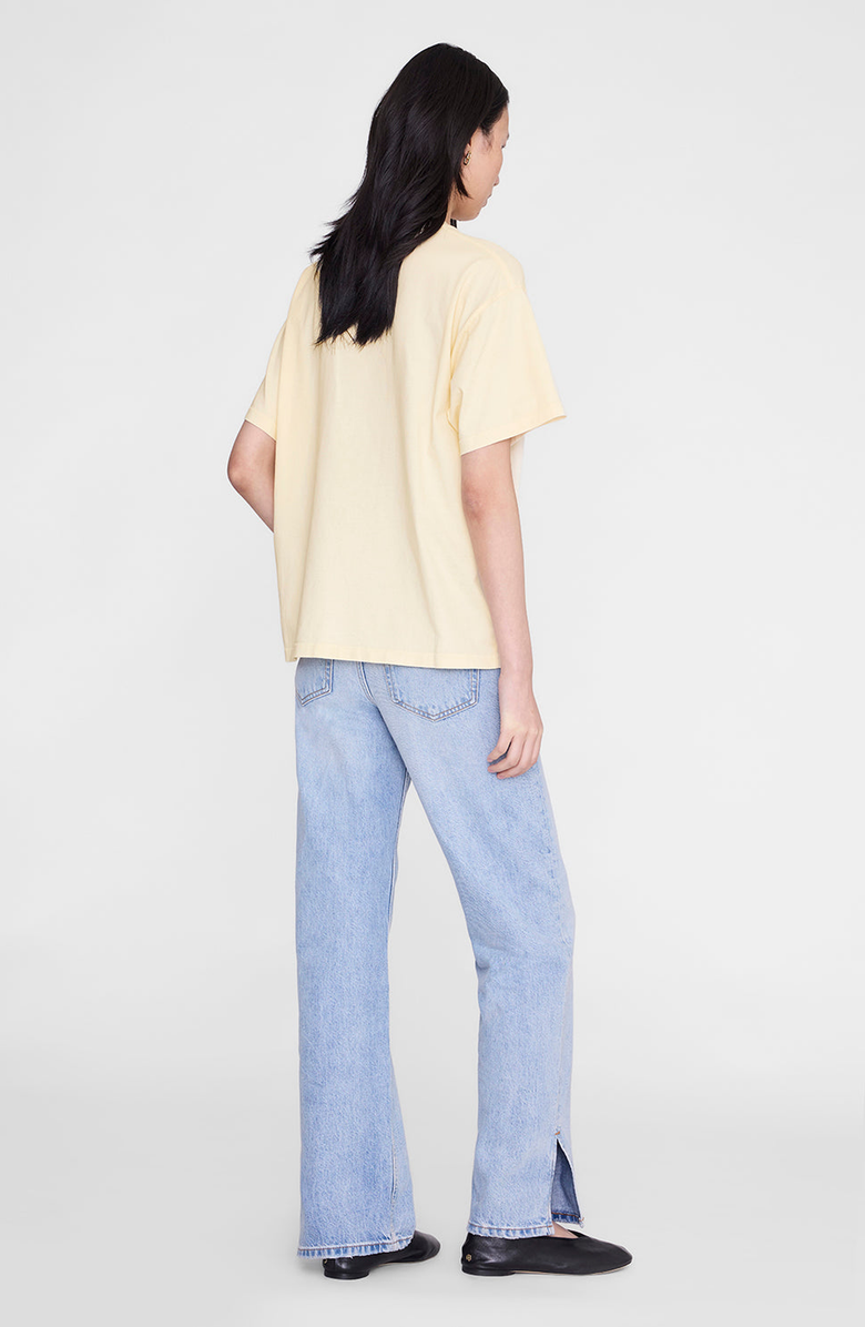 ANINE BING Cade New York University Tee, Alternate, color, Butter Yellow