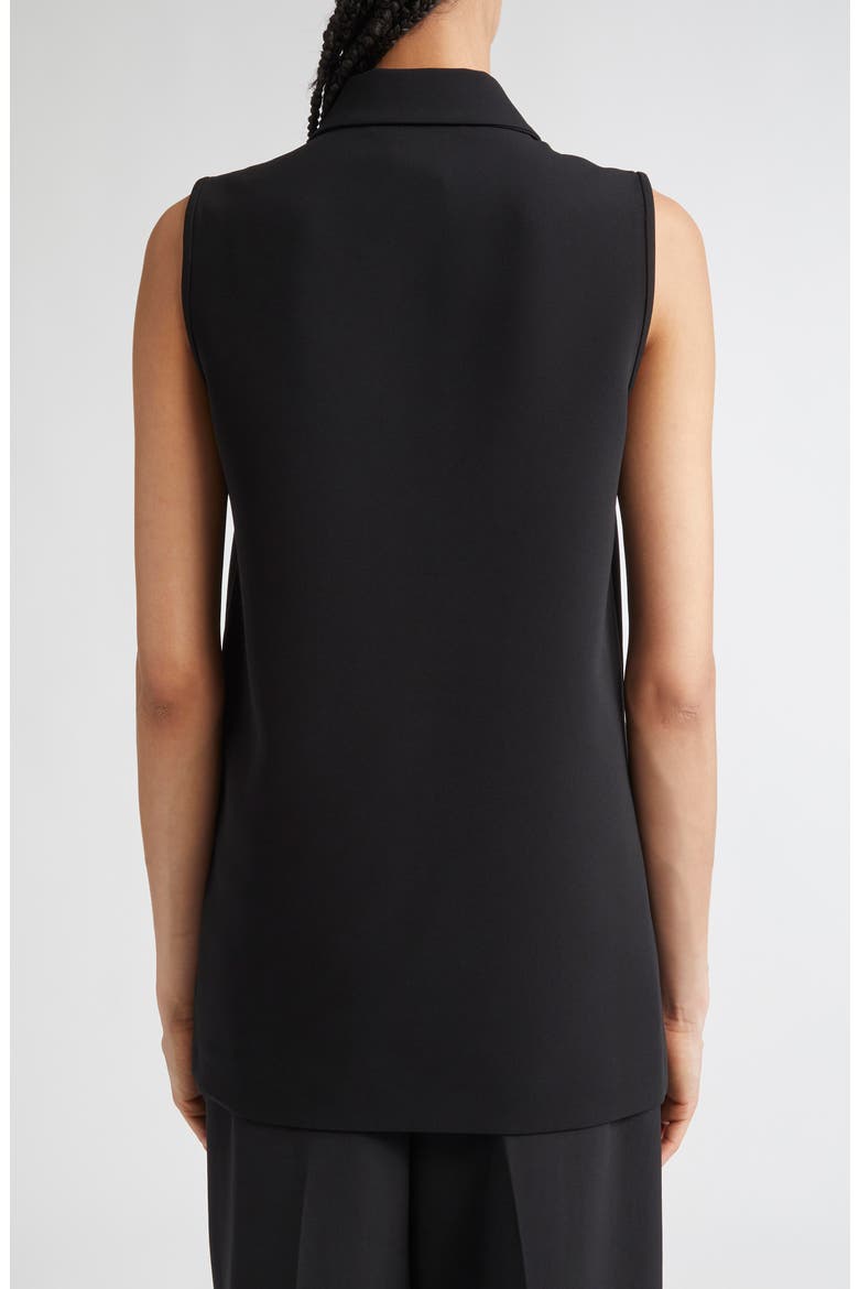 Golf Sleeveless Cady Polo, Alternate, color, BLACK