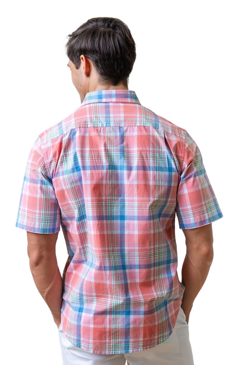 Hope & Henry Mens' Stretch Poplin Short Sleeve Button Down Shirt, Alternate, color, 