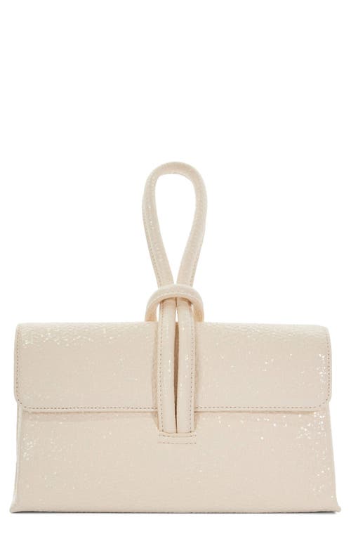 Dune London Brynie Faux Leather Wristlet In Ecru