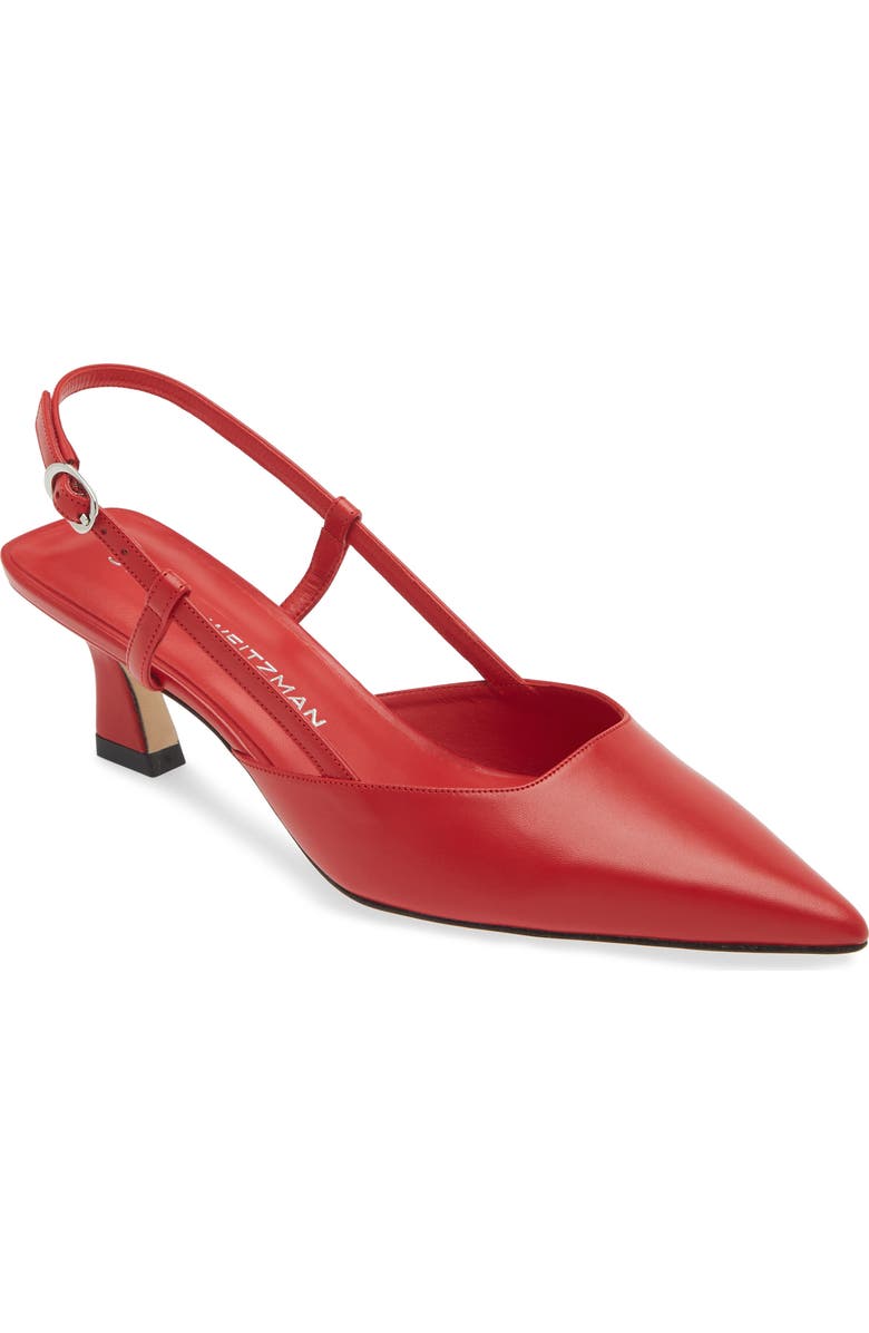 Stuart Weitzman Vinnie 50 Slingback Pump, Main, color, Cherry