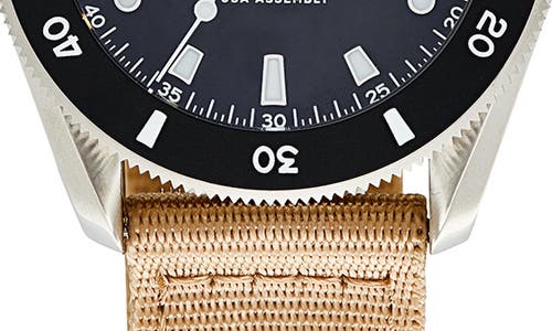 Vaer D4 Meridian Black Solar Dive Watch, 38mm