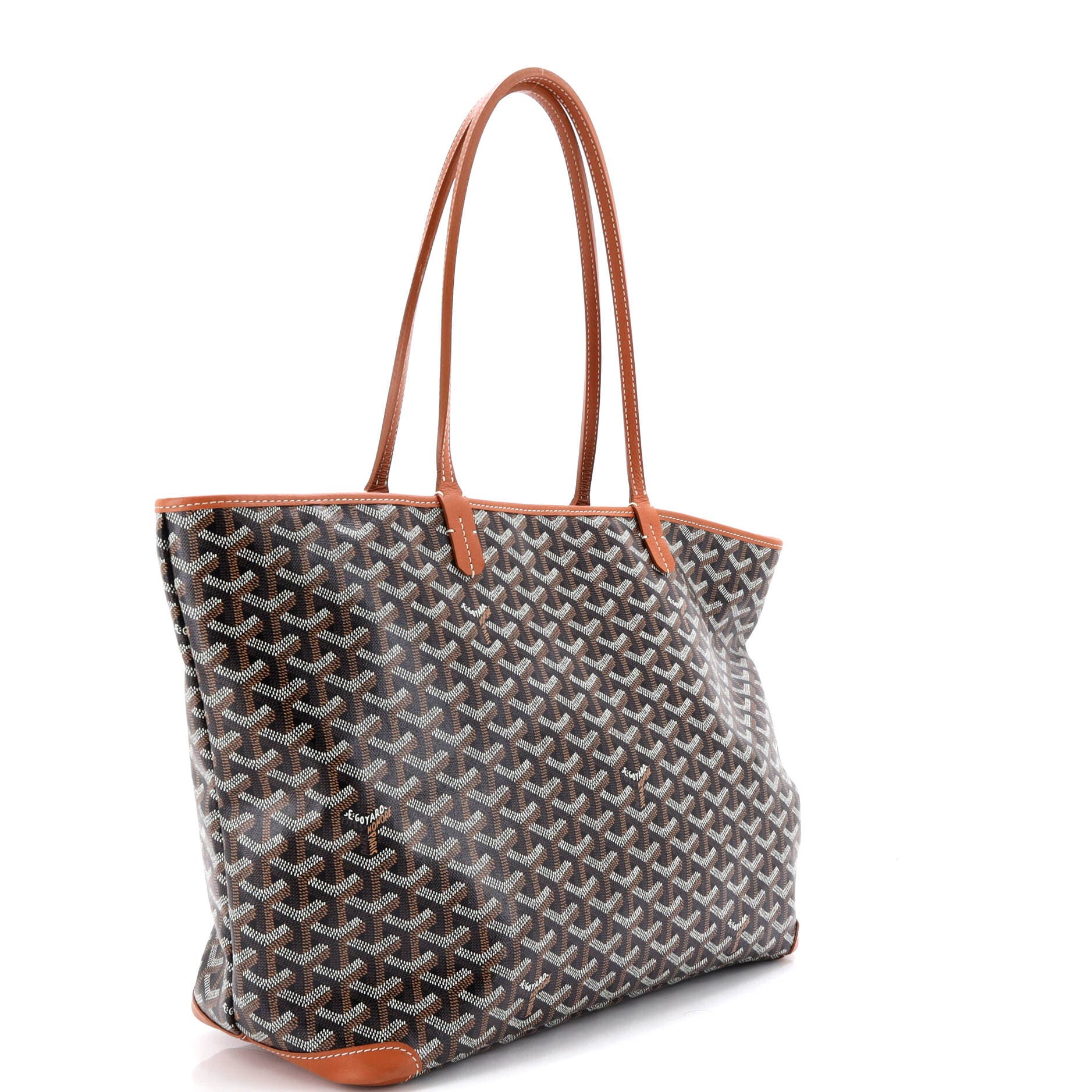 Pre-Owned Goyard Artois Tote Coated Canvas MM, Alternate, color, Black