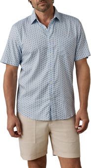 Faherty Movement Short Sleeve Button-Up Shirt