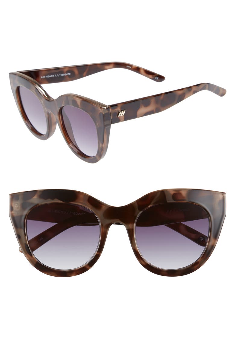 Air Heart 51mm Cat Eye Sunglasses, Main, color, VOLCANIC TORTOISE