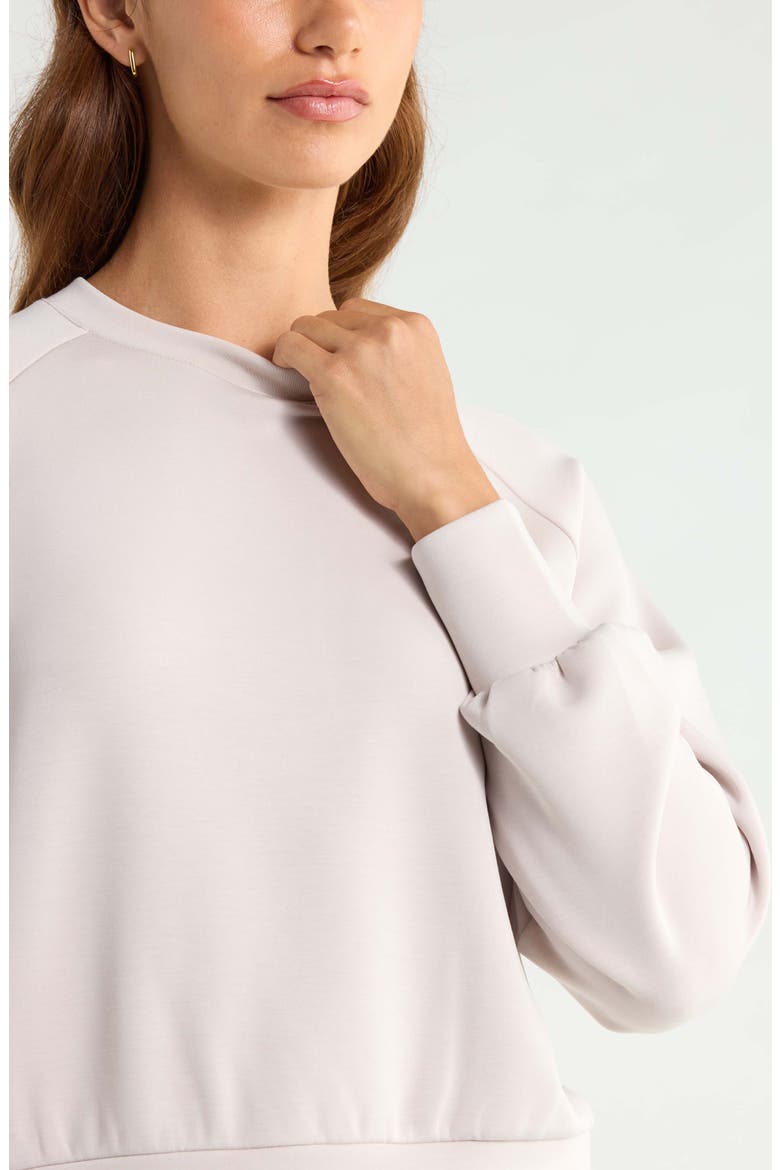 Soft Luxe Crewneck Top, Alternate, color, GREY PEBBLE