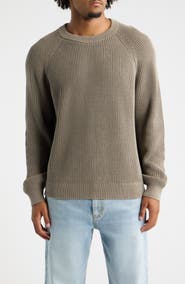 BP. Heavyweight Ribbed Cotton Crewneck Sweater