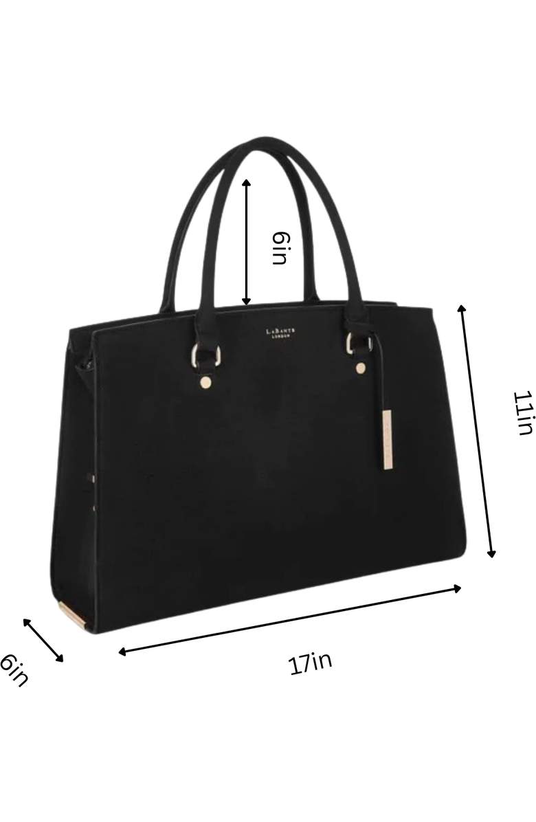 LaBante London Aricia Vegan Laptop Bag, Alternate, color, Black