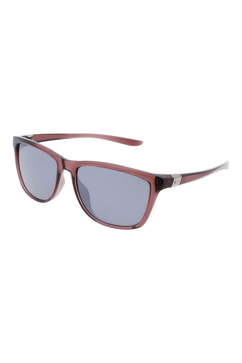 City Icon 61mm Rectangle Sunglasses, Alternate, color, SMOKEY MAUVE / GREY