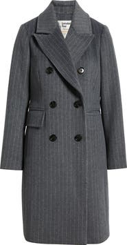 London Fog Heritage Pinstripe Double Breasted Coat