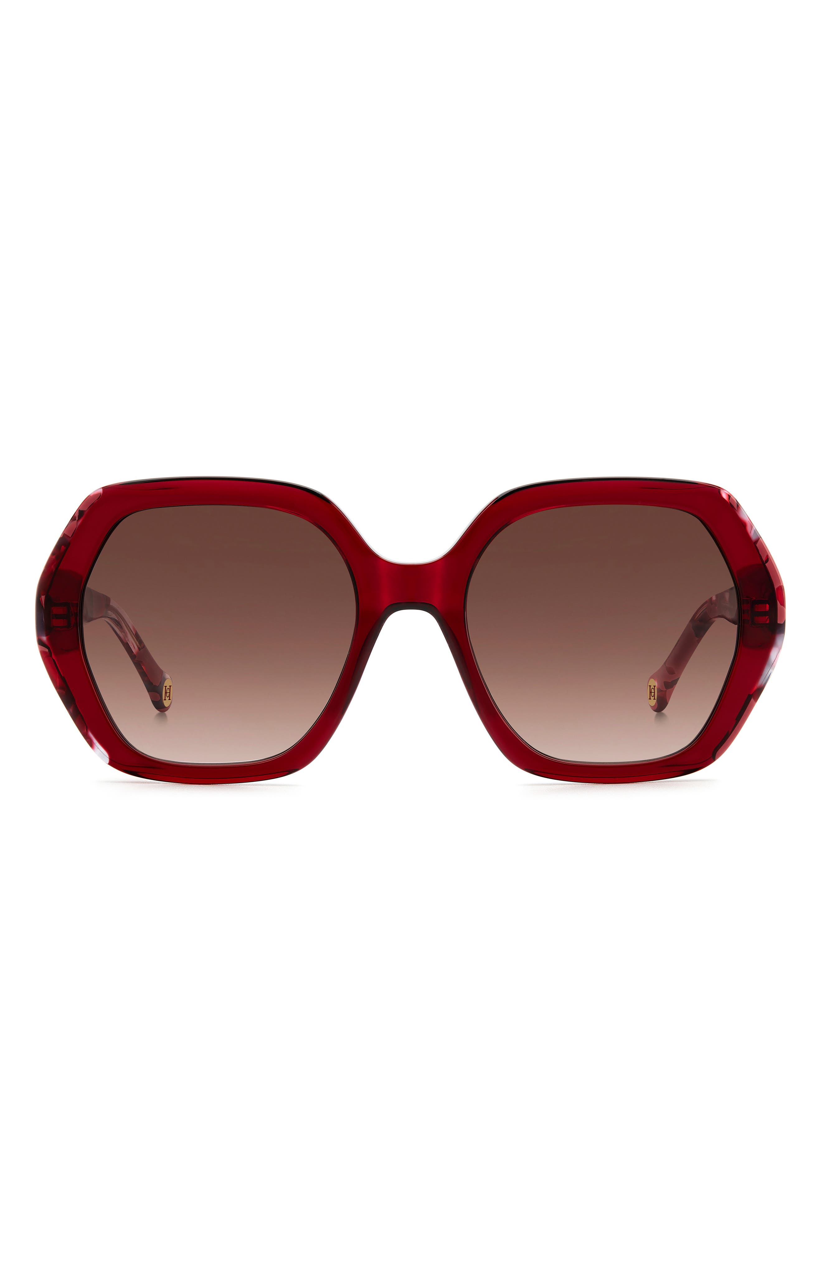 55mm Gradient Geometric Sunglasses