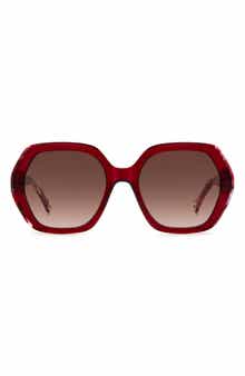 55mm Gradient Geometric Sunglasses