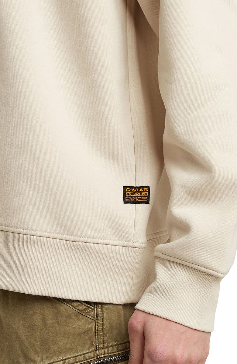 G-STAR Running Dog Crewneck Sweatshirt, Alternate, color, Whitebait