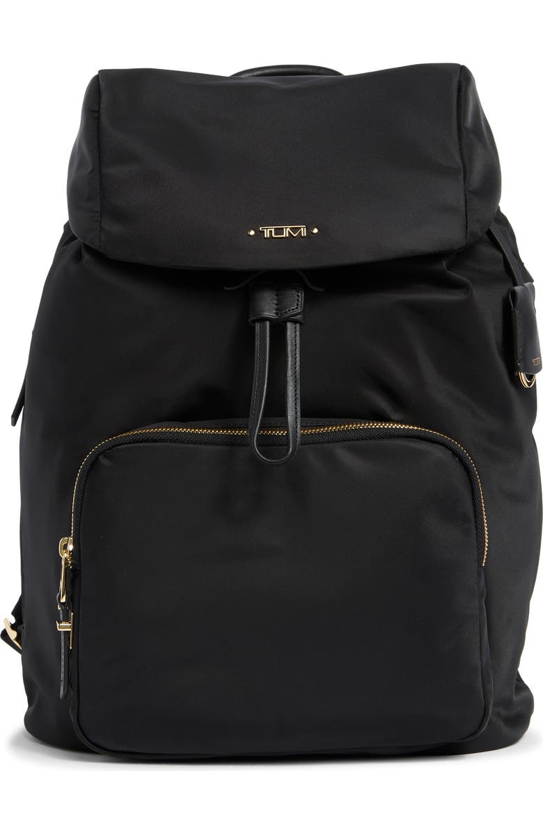 TUMI Ryley Backpack, Main, color, Black/ Gold