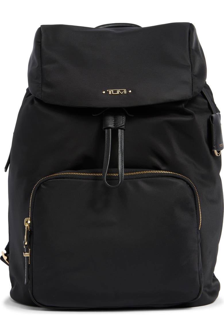 most popular tumi backpack women - Voyageur Raina - Women's Premium Leather Backpack - Everyday Bag with Phone Pocket & Laptop Compartment zip pockets front zip pocket zip access to collapsible interior water TUMI - Voyageur Halsey Backpack