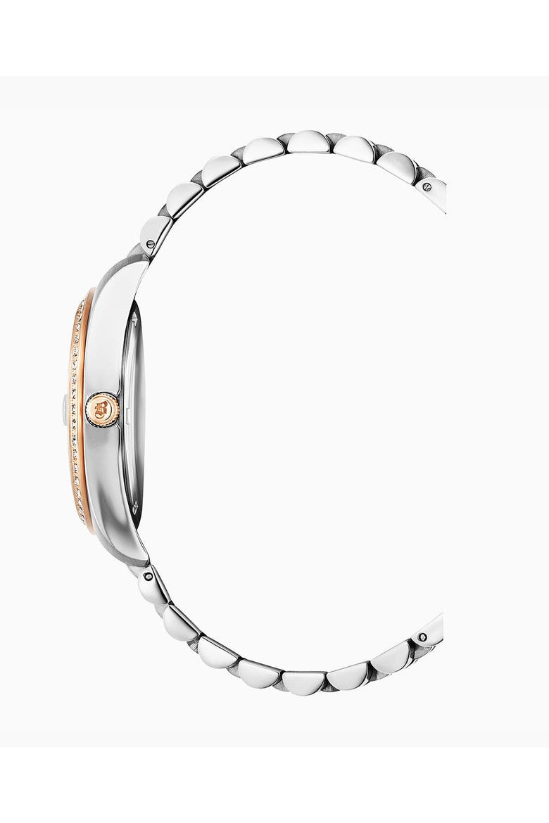 Inspiration - 36mm, Brown Dial, Two-Tone Stainless Steel Ladies Watch, Alternate, color, White Dial,Rose, Silver