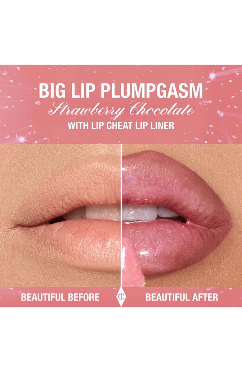 Charlotte Tilbury Strawberry Chocolate Big Lip Plumpgasm Lip Plumper, Alternate, color, Strawberry Chocolate