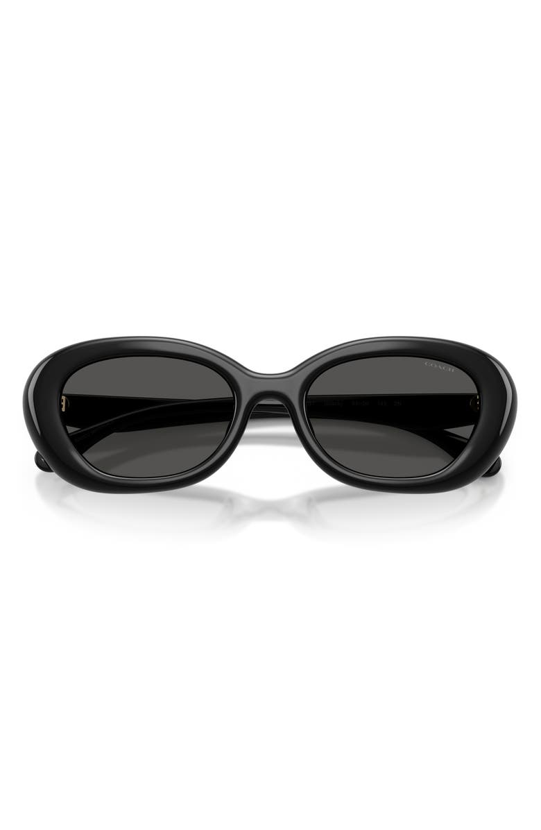 COACH 54mm Pillow Oval Sunglasses, Alternate, color, 