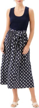 FIFTEEN TWENTY Sleeveless Belted Midi Dress