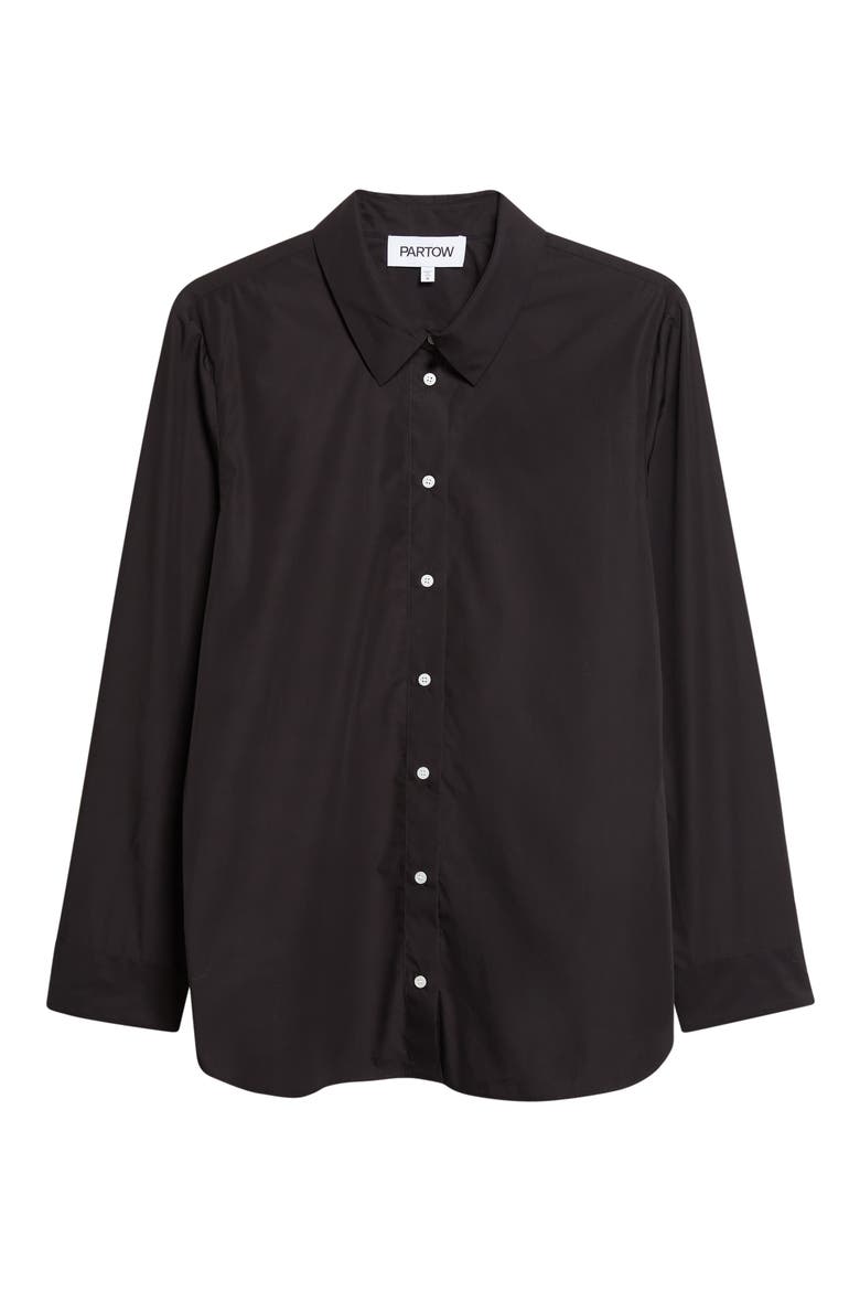Bryant Cotton Poplin Button-Up Shirt, Alternate, color, BLACK