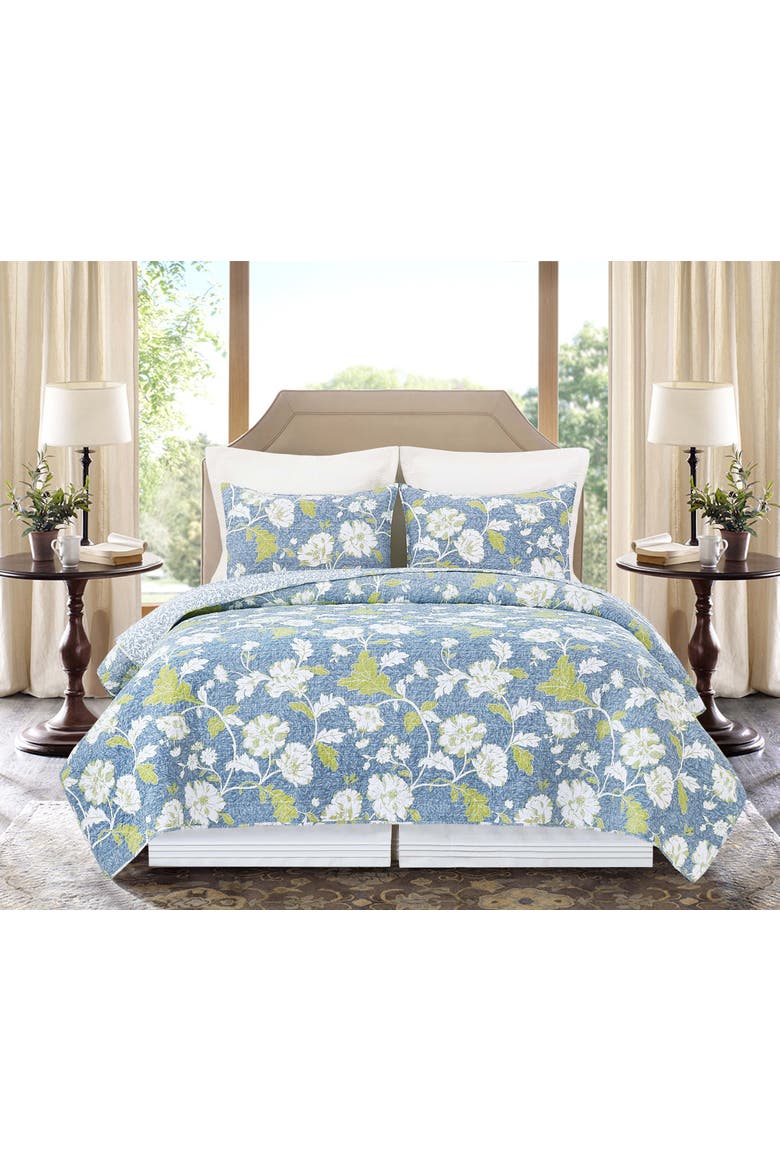 Primrose Scroll Full/Queen 3-Piece Quilt Bedding Set, Alternate, color, Pink