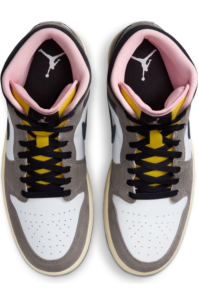 Jordan Air Jordan 1 Mid SE Basketball Sneaker, Alternate, color, 100 White/Oilgy