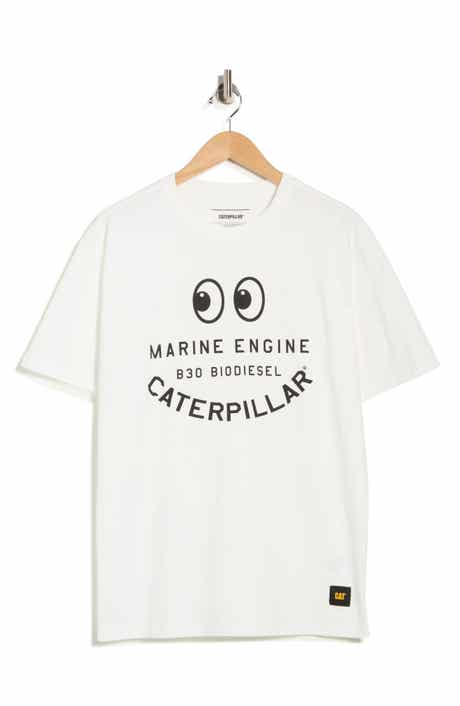 CAT WWR Relaxed Fit Engine Graphic T-Shirt