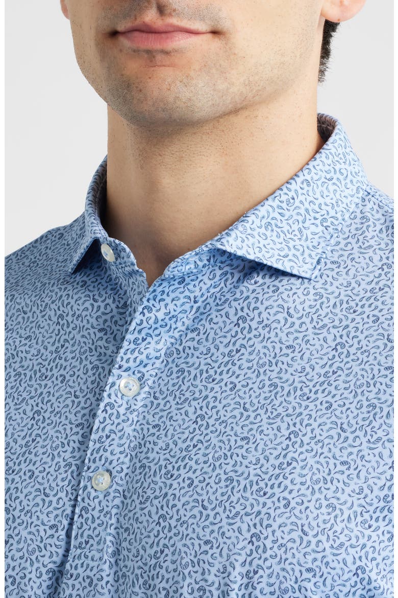 Prawn Performance Jersey Polo, Alternate, color, KONA