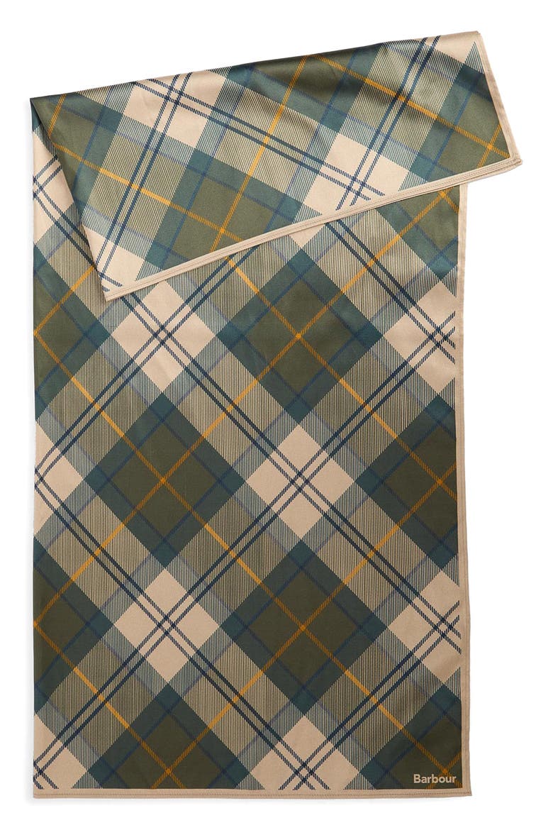 Kinsale Tartan Square Scarf, Alternate, color, MUTED TARTAN