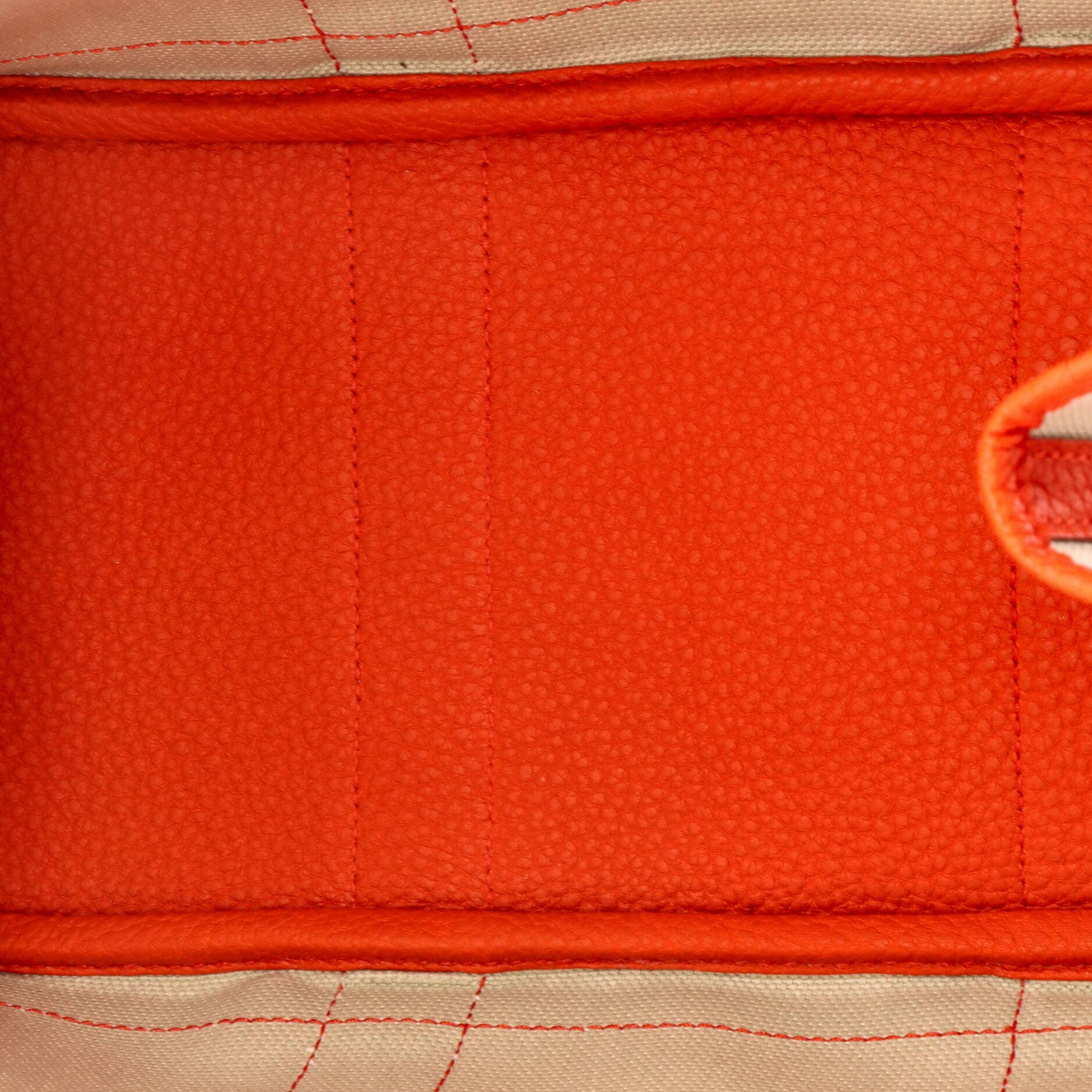 Garden Party Tote Toile and Leather 30, Alternate, color, Orange