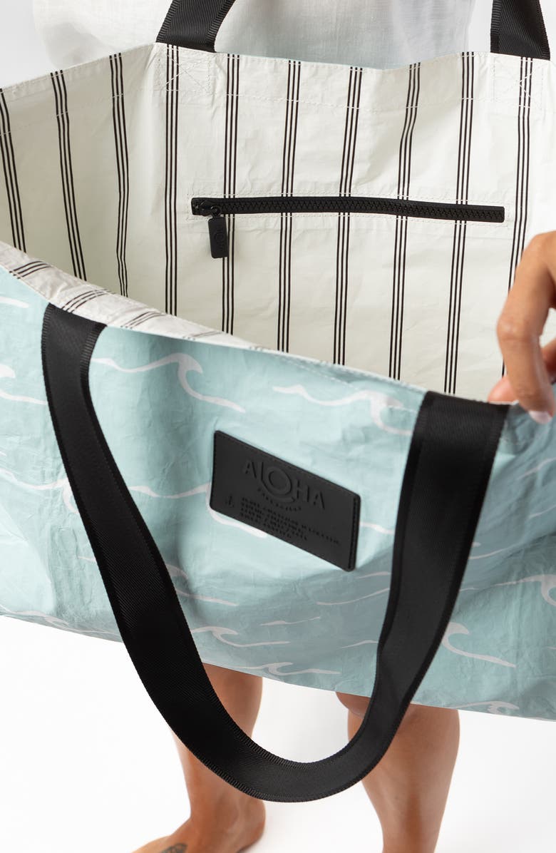Aloha Collection Seaside Holo Holo Reversible Water Resistant Tyvek<sup>®</sup> Tote, Alternate, color,