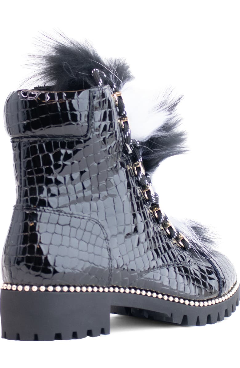 Cecelia New York Trekker Boot with Genuine Shearling Trim, Alternate, color,